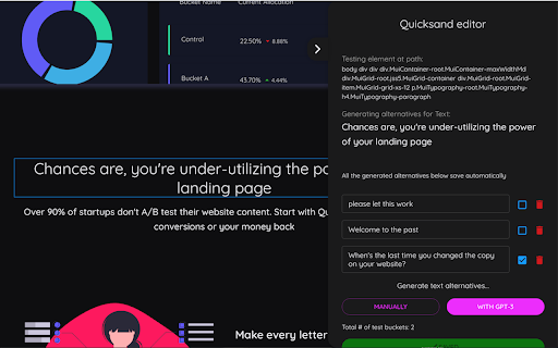 Quicksand ai chrome extension logo