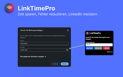 LinkedIn Post Scheduler ai chrome extension logo
