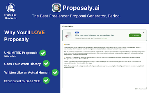 Proposaly ai chrome extension logo