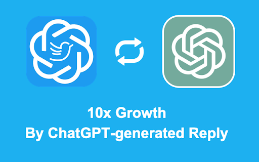 Twitter Growth with ChatGPT ai chrome extension logo