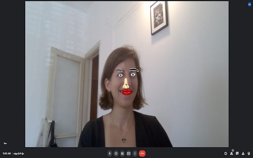P5 and faceApi Cartoon Overlay ai chrome extension logo