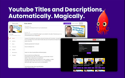AI YouTube Title & Description Generator ai chrome extension logo