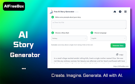 Free AI Story Generator ai chrome extension logo
