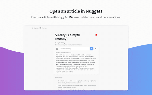 Nuggets ai chrome extension logo