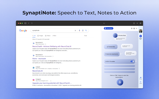 SynaptiNote ai chrome extension logo