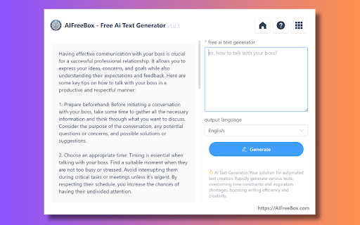 AIFreeBox ai chrome extension