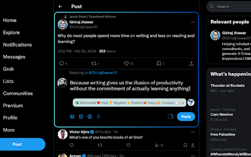 Craft Perfect Tweet Replies & DM with GPT logo
