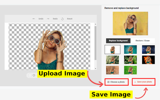 Remove Background from Image ai chrome extension logo