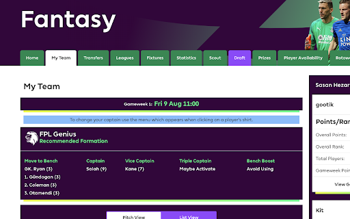 FPL Optimization AI ai chrome extension logo