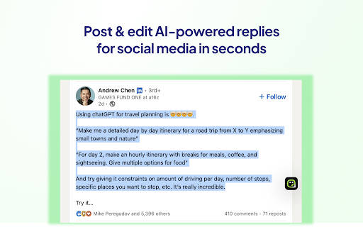 AI Writing Assistant ai chrome extension logo