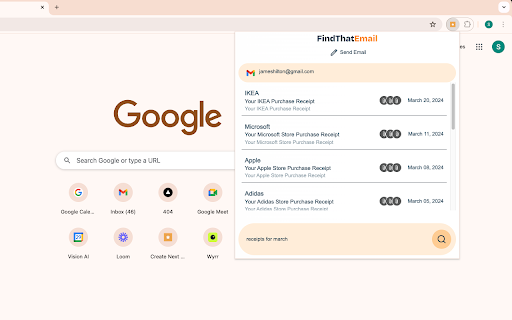 Find That Email ai chrome extension logo