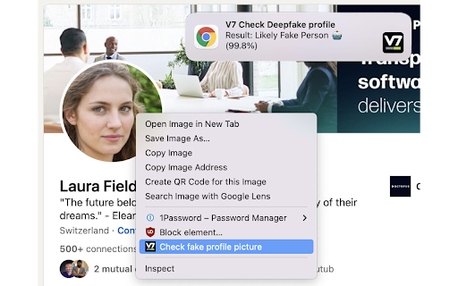 GAN or Real Person Detector ai chrome extension