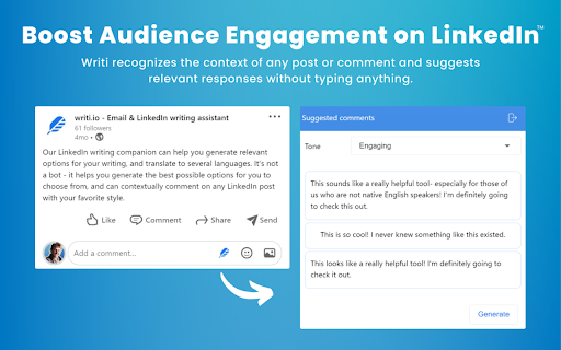 LinkedIn Content AI ai chrome extension logo
