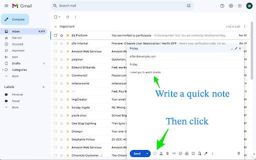 One Click AI Email ai chrome extension logo