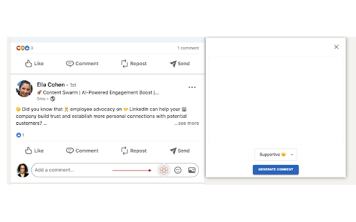 Content Swarm ai chrome extension logo