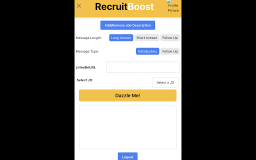RecruitBoost ai chrome extension logo