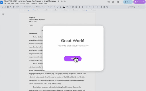 Uncover your student’s true understanding ai chrome extension logo