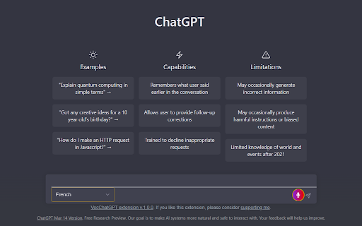 ChatVocGPT ai chrome extension logo