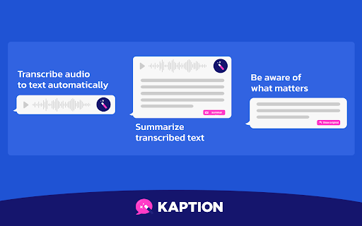Audio to text and summarize conversations of voice messages and chats with AI on WhatsApp™ Web ai chrome extension logo