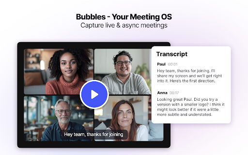 Bubbles ai chrome extension logo