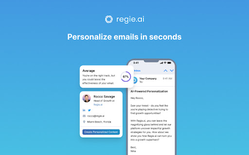 Personalized Sales Emails with Generative AI ai chrome extension logo