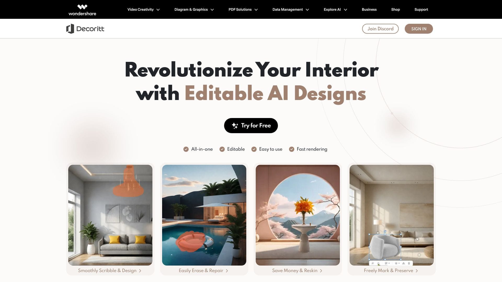 Wondershare Decoritt logo
