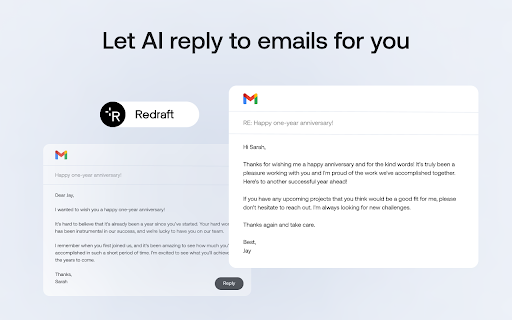 Redraft ai chrome extension logo