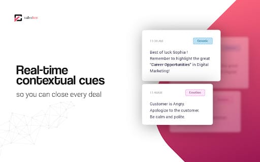 Real Time Sales Assistant and AI Based Conversation Insights ai chrome extension logo