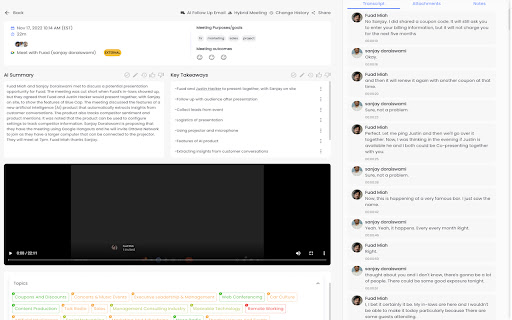 Effortless AI Meeting Note