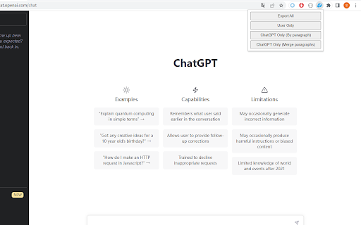 ChatGPT Content Extractor ai chrome extension logo