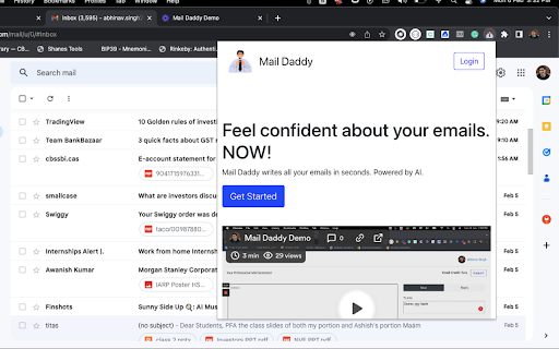 Mail Daddy ai chrome extension logo