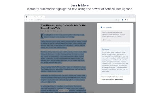 Lil’ Summary ai chrome extension logo