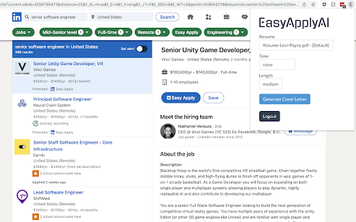 EasyApplyAI ai chrome extension logo