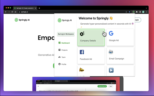 Springly AI ai chrome extension logo