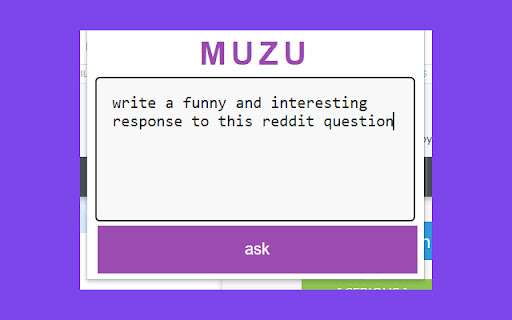 MUZU ai chrome extension logo