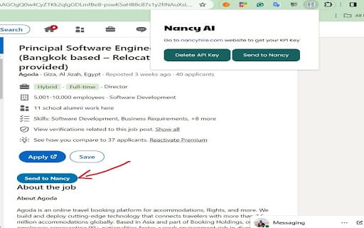 Nancy AI ai chrome extension logo