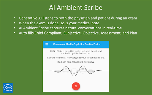 Generative AI Copilot and Ambient Scribe ai chrome extension logo