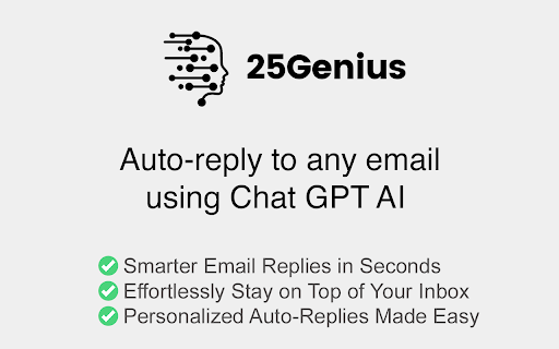 25Genius ai chrome extension logo