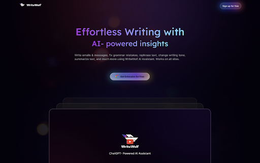 WriteWolf ai chrome extension logo