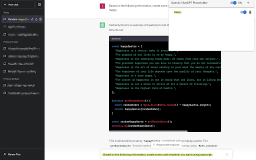 ChatGPT Placeholder Chrome Extension ai chrome extension logo