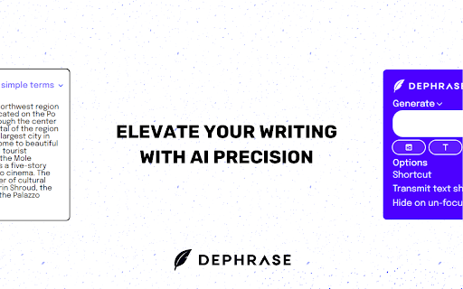 DephraseAI ai chrome extension logo