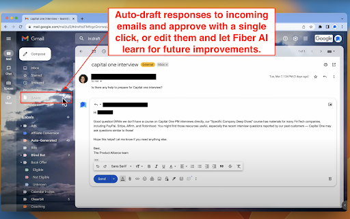 Fiber AI ai chrome extension logo