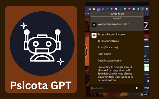 Psicota GPT ai chrome extension logo