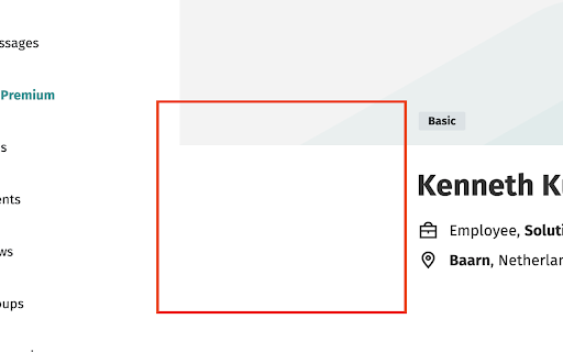 LinkedIn/XING Image Hider ai chrome extension logo