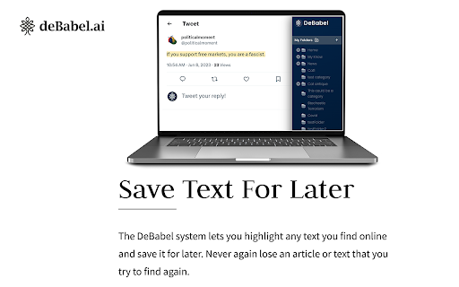 DeBabel ai chrome extension logo