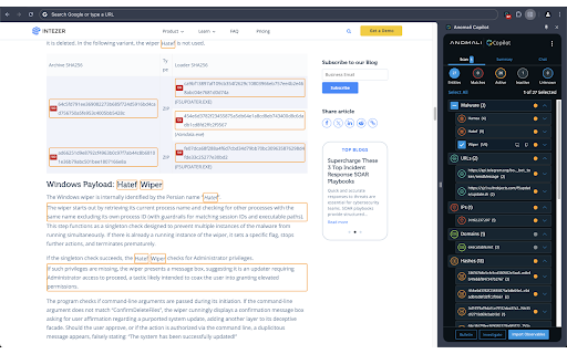 Anomali Copilot ai chrome extension logo