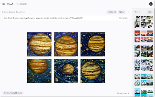 DALL·E 2 Prompt Downloader ai chrome extension logo
