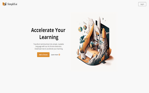 Simplify technical text and enhance your reading experience with ChatGPT ai chrome extension logo
