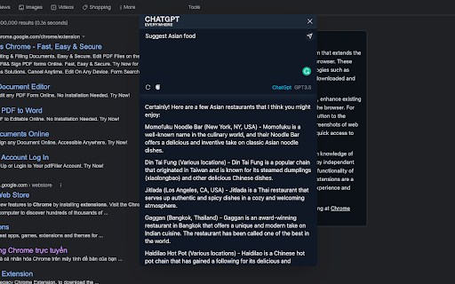 ChatGpt Popup ai chrome extension logo