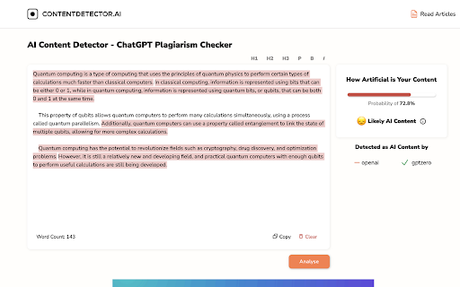 ContentDetector.AI ai chrome extension logo